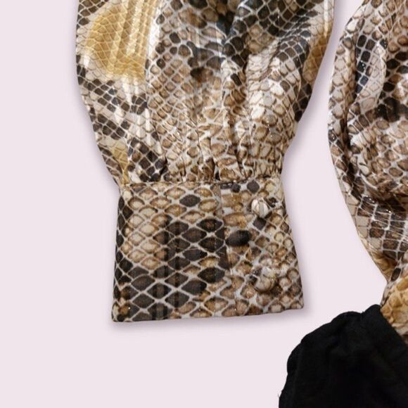 Superdown Aliza Snake Print Bodysuit - Picture 9 of 9